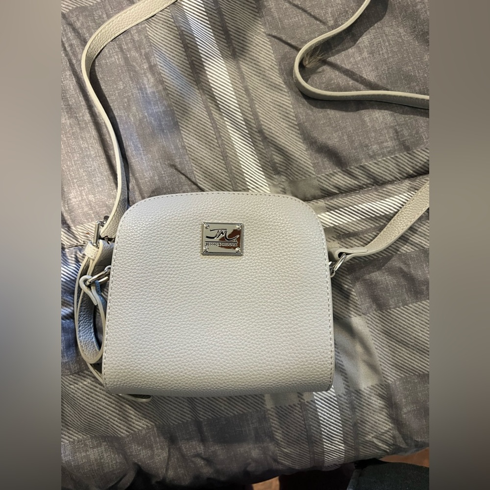 NWOT vintage Jessica miller crossbody light gray